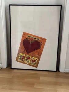 Bilderrahmen Kunststoff  Schwarz glänzend incl.  Tusche Zeichnung - Bild 1 von 1