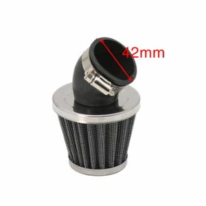 42mm Carburetor Air Filter Velocity Stack Bent Adapter Fit For 40mm-44mm Carb - Picture 1 of 10