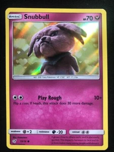 Pokemon 15/18 Snubbull Detective Pikachu Holo Foil NM - Picture 1 of 2