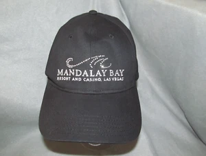 MANDALAY BAY Las Vegas rhinestone logo black formal sport golf cap ball hat - Picture 1 of 11