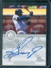 1999 Upper Deck SP Authentic KEN GRIFFEY JR Chirography AUTO Mariners ON Card