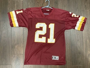 Vintage 90's Starter TERRY ALLEN WASHINGTON REDSKINS NFL JERSEY Size L.J 57 - Picture 1 of 7