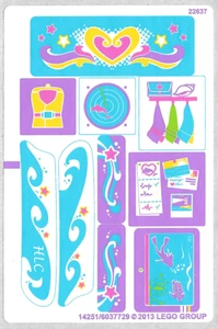 LEGO STICKER SHEET ONLY DOLPHIN CRUISER 41015 New from set 41015skt01 - Picture 1 of 1