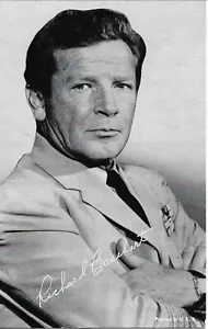 Richard Basehart De Colección Fox Studio Arcade 4 por 6 Tarjeta Firmada Automática Estudio Enviada - Imagen 1 de 1