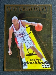 1997 Fleer Key Ingredient Gold Charles Barkley #1 Rockets Suns HOF INSERT SP - Bild 1 von 2