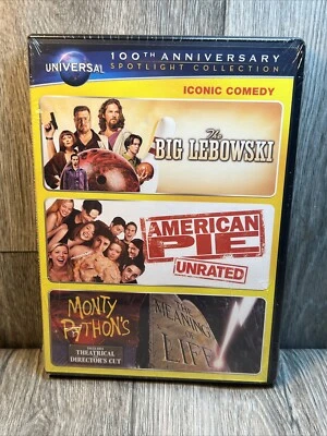 Comedy Collection DVD Sealed The Big Lebowski/American Pie/The Meaning Of Life Foto 1 de 4