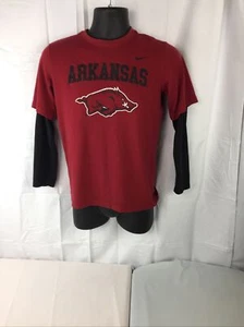 NIKE Youth Arkansas Razorbacks Long Sleeve Shirt SIZE L (16/18) - Picture 1 of 5
