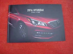 HYUNDAI 2016 FULL LINE BOOKLET - Picture 1 of 1