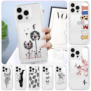 Chic Design TPU Case For iPhone 16 15 14 Pro Max 13 12 11 Shockproof Phone Cover - Picture 1 of 55
