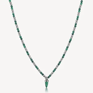 BROSWAY RIPTIDE COLLANA DA UOMO IN ACCIAIO CON MALACHITE BTD002 (4743) - Foto 1 di 4