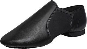 Leather Sole Jazz Shoes Slip-on Dance for Girls/Boys - Picture 1 of 6