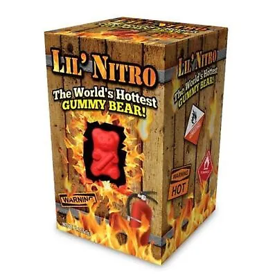 Lil Nitro World's Hottest Gummy Bear 3g Extreme Heat American Candy Novelty • 30.88$