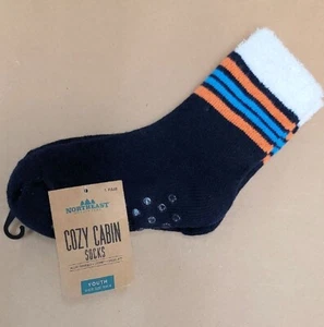 Northeast Outfitters Cozy Cabin Socks, Aloe Infused Grip Bottom. Sz 10k-4 Youth - Picture 1 of 1