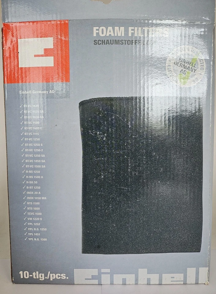 EINHELL Schaum-stofffilter für Nass-Trockensauger 10 Stk TC-VC 1812 S - Bild 1 von 1