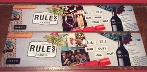 Hardy’s Wine Bar Runners x2 Pub Shed Bar Man Cave New And Unused - Picture 1 of 5