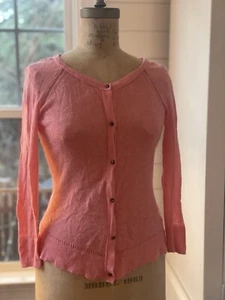 American Eagle Pink Light Weight Button Down Cardigan Women’s Size XS - Picture 1 of 7