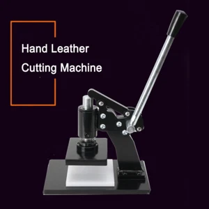 7" Leder Schneidemaschine, Leder Handpresse Stanzen Prägemaschine - Bild 1 von 13