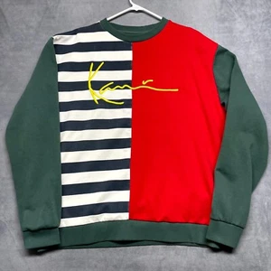 Karl Kani Signature Sweatshirt Herren XL Mehrfarbig Colorblock Rundhals Pullover - Bild 1 von 7