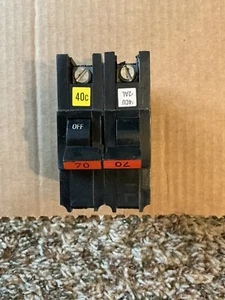FPE Federal Pacific Stab-Lok 70 Amp 2-poliger Leitungsschutzschalter DICKROT - Bild 1 von 8