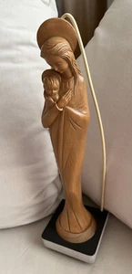 Holzschnitzerei Madonna mit Kind 36 cm und passendem Ständer - Bild 1 von 8