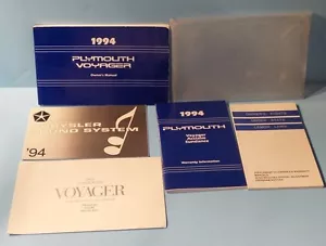 Plymouth Voyager 94 1994 manual del propietario - Imagen 1 de 1