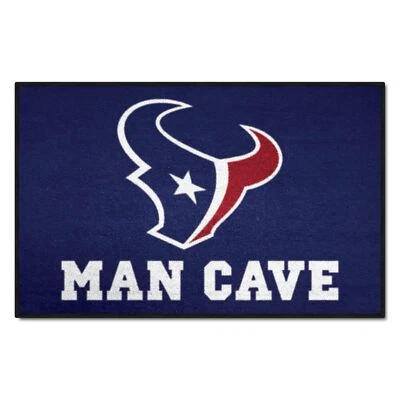 Alfombra de arranque FANMATS 14309 NFL Houston Texans de nailon universal para hombre cueva, 19"x30" Foto 1 de 2