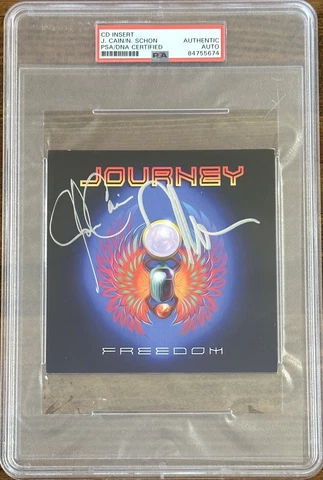 Journey Signed Album Photo PSA DNA COA Neil Schon Jonathan Cain Autographed Cover