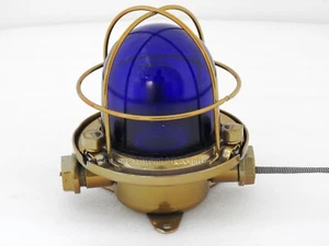 Reclaimed Nautical Vintage Celling Wall Deck Sconce Brass Finish Ship Light - Picture 1 of 11