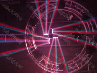Stage Lighting 12 LEDs 10W RGBW Beam Moving Head Spider Beam DJ Disco Show Light - Image 1 of 4