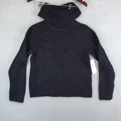 NWT Lauren Ralph Lauren Sweater Medium Petite Wool Mohair Blend Black VTG - Image 1 of 4