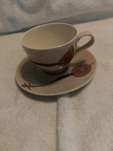vintage Red Wing Pottery Lute Song Cups & Saucers Set Free Shipping. Rare - Picture 1 of 10