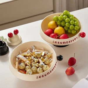 Handle Fruit Storage Basin Multifunctional Candy Storage Tray - Picture 1 of 6