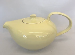 Vintage Iroquois Casual Russel Wright Teapot & Lid Lemon Yellow Excellent - Picture 1 of 13