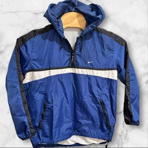VTG Sz LARGE Mens Nike Windbreaker Color Block Hooded Jacket 90s Y2K - Picture 1 of 5
