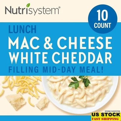 White Cheddar Mac & Cheese Meal 10ct 10g Protein Low Calorie Healthy Snack New - Image 1 of 4