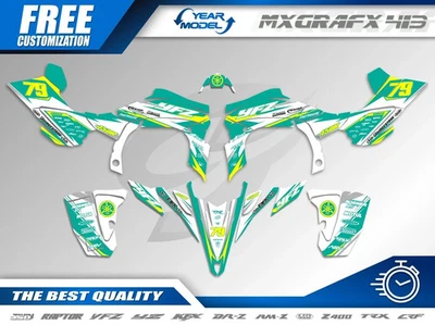 Graphics Kit Yamaha YFZ 450R 2009-2013 FI - Custom Decals - MX ATV Sticker Set - Image 1 of 4
