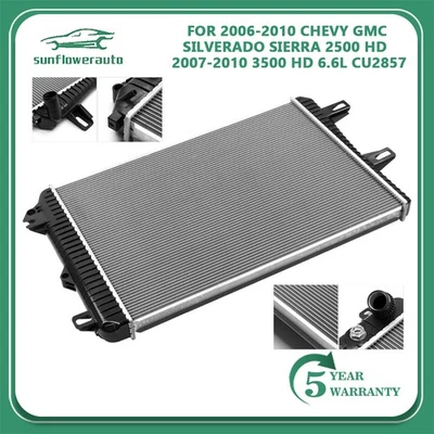 Radiator For 2006-2010 Chevy Silverado 2500 3500 HD GMC Sierra 2500 3500 HD 6.6L - Imagem 1 de 4