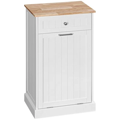 Tilt Out Trash Can Cabinet Hidden Waste Bin Container Hands-Free for Kitchen - Image 1 of 4