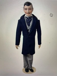 BAMBOLA DI PORCELLANA FRANKLIN RHETT BUTLER IN GO WITH THE WIND COME NUOVA. Nuovo con scatola - Foto 1 di 8
