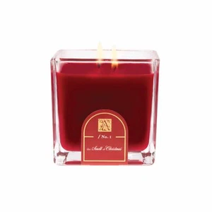 Aromatique The Smell of Christmas Glass Cube 12-oz Scented Candle in Jar |... - Picture 1 of 5