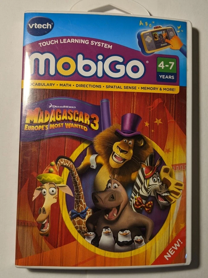 Madagascar 3: Europe's Most Wanted [VTech MobiGo] With Case - Image 1 of 3