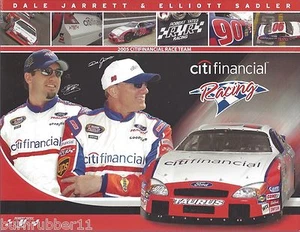 2005 DALE JARRETT / ELLIOTT SADLER "CITI FINANCIAL" #90 NASCAR BUSCH POSTKARTE - Bild 1 von 1