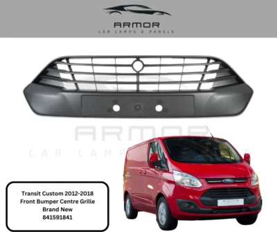 Rejilla parachoques delantero central superior alta calidad Ford Transit Custom 2012-2018 nueva Foto 1 de 4