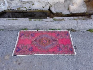 Vintage Hand Knotted Oushak runner ,Turkish Runner rug wool runner boho runner - Picture 1 of 10