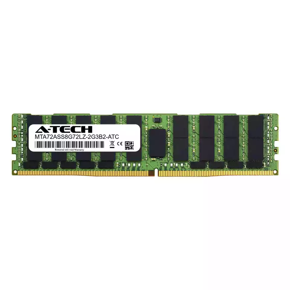 64GB PC4-19200 LRDIMM (Micron MTA72ASS8G72LZ-2G3B2 Equivalent) Server Memory RAM - Image 1 of 2