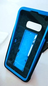 Samsung Galaxy S7 Phone Case blue and black with back support - Picture 1 of 4