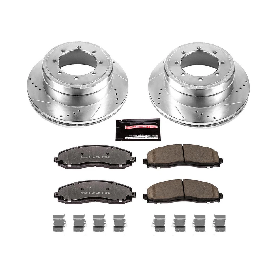 Kit de frenos de disco PowerStop - Trasero - Se adapta a Ford F-350 Super Duty 2013-2021, Ford F-4 Foto 1 de 4