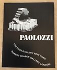 Eduardo Paolozzi at Pace Gallery exhibition vintge print magazine ad 1966 art