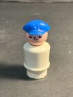 Vintage Fisher Price Little People Houseboat Captain White & Blue  Man Dad