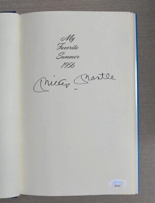 MICKEY MANTLE SIGNED AUTO AUTOGRAPH MY FAVORITE SUMMER 1956 BOOK 1ST ED. JSA - Image 1 of 3